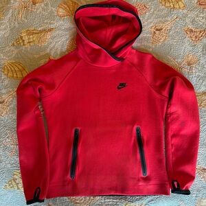 Nike Red Sporty Pullover Hoodie NWOT